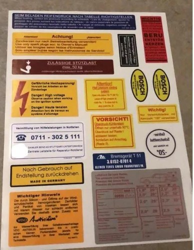 Decal set aufkleber für - set,