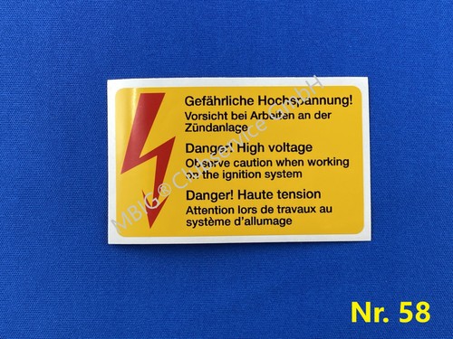 Aufkleber hochspannung - aufkleber,