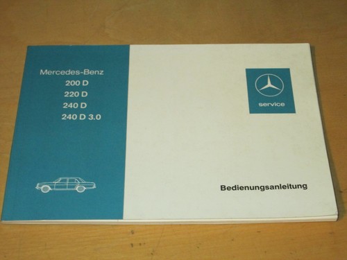 Mercedes betriebsanleitung - betriebsanleitung, w